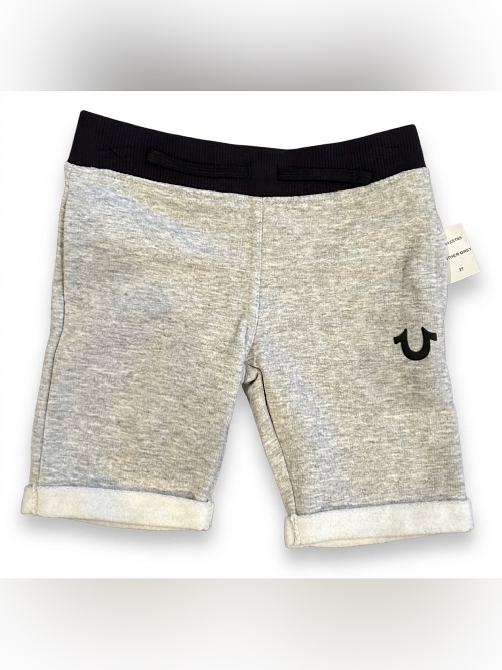 True Religion Fleece lined shorts Toddler Boy 3T NWT